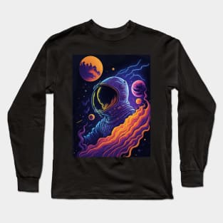 Astronomy Adventure - Stargazing in Wonder Long Sleeve T-Shirt